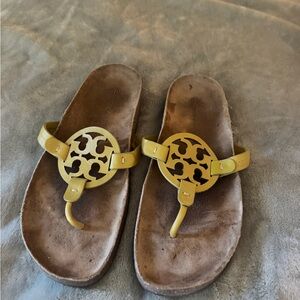 Tory Burch Yellow Sandals- lightly worn